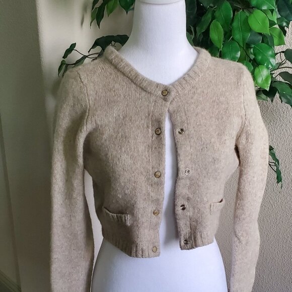 Charlie and Robin Angora Blend Crop Sweater - Picture 2 of 9
